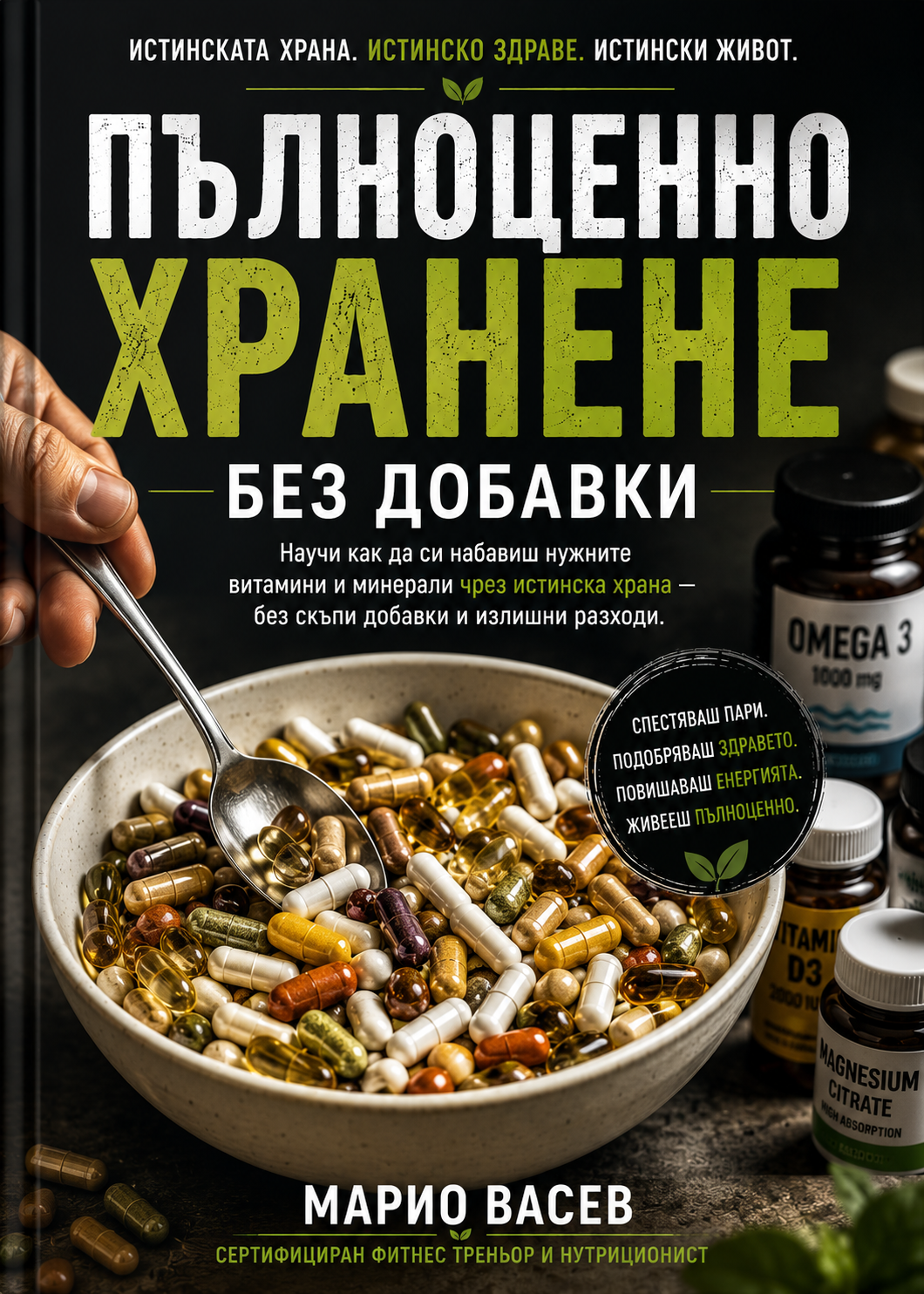 Книга "Пълноценно хранене без добавки" + бонуси